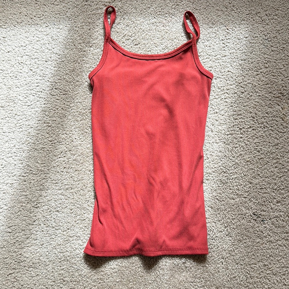 PLEASE BUNDLE no boundaries Burt Orange colored tank top size medium 7-9